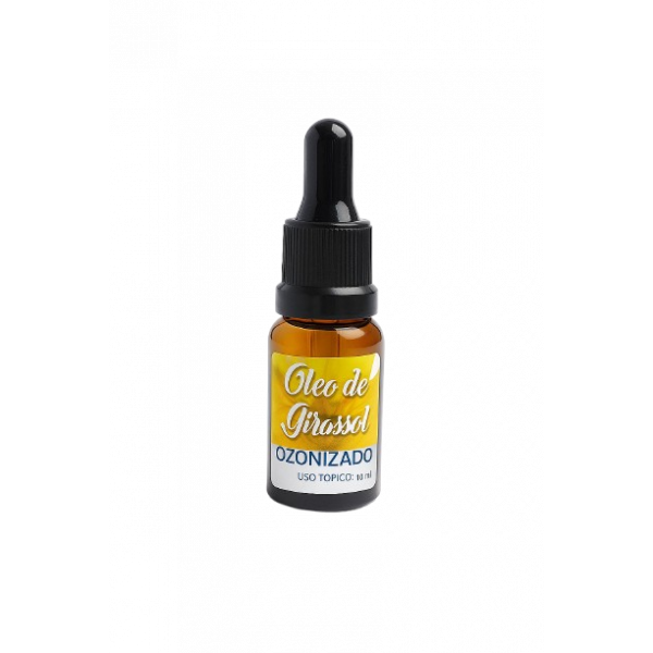 Óleo de Girassol Ozonizado 10ml - Tratamento Natural para Pele e Unhas