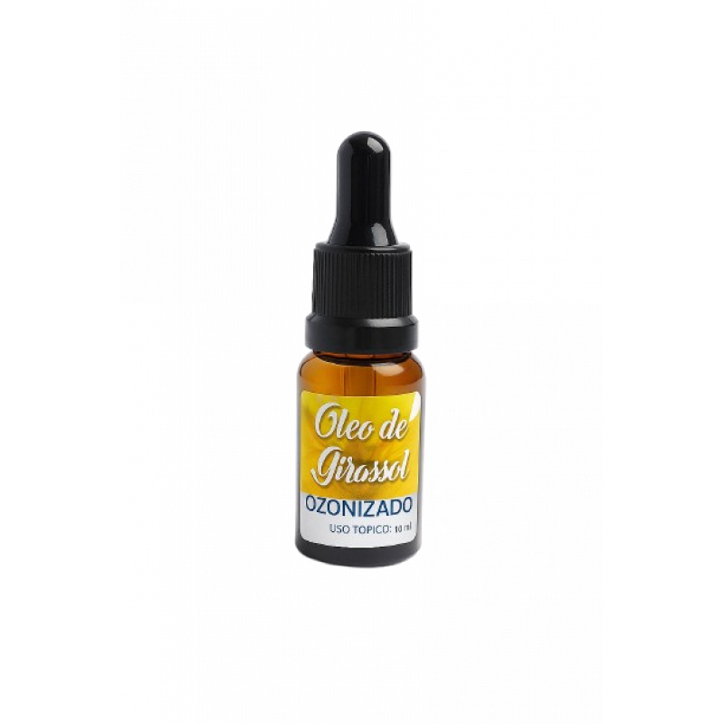 Óleo de Girassol Ozonizado 10ml - Tratamento Natural para Pele e Unhas
