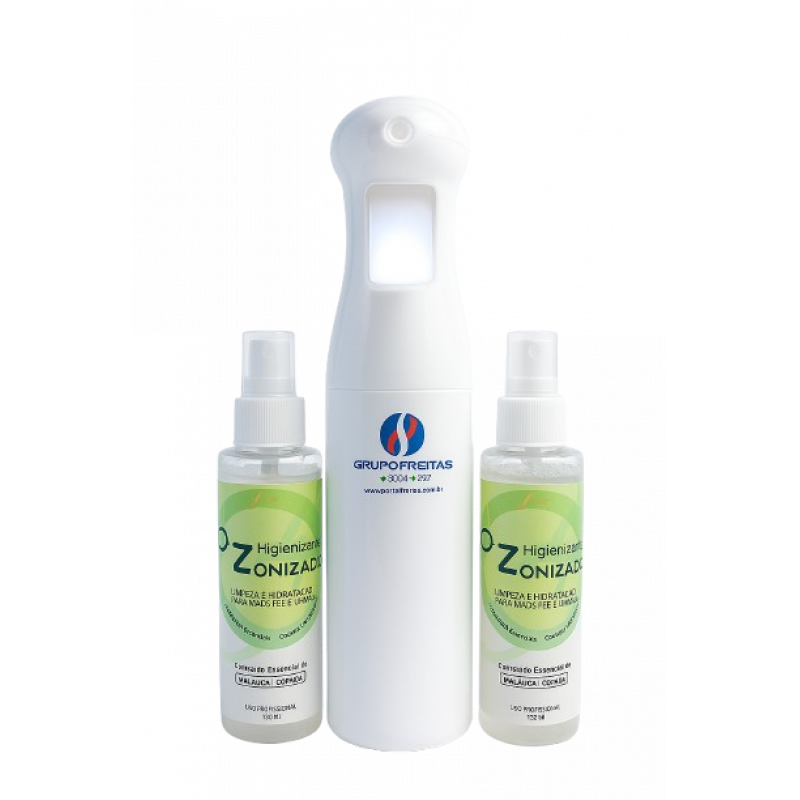 Kit Pulverizador Spray 250ml C/ Higienizante Ozonizado