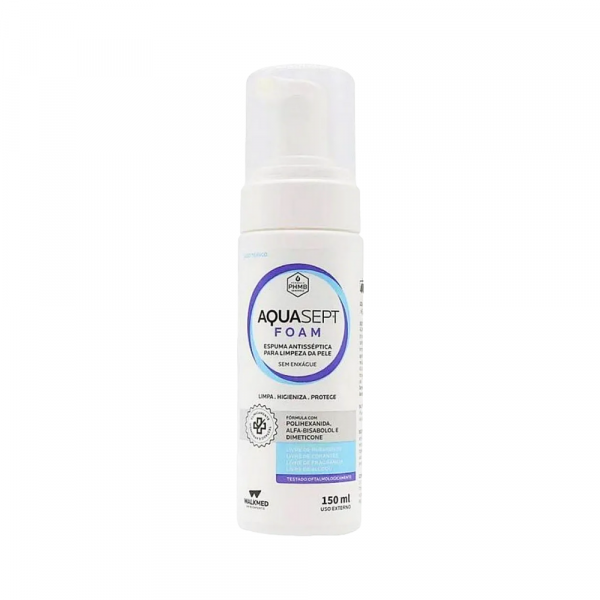 AQUASEPT ESPUMA ANTISSEPTICA 150mL - WALKMED AQUASEPT ESPUMA ANTISSEPTICA 150mL - WALKMED