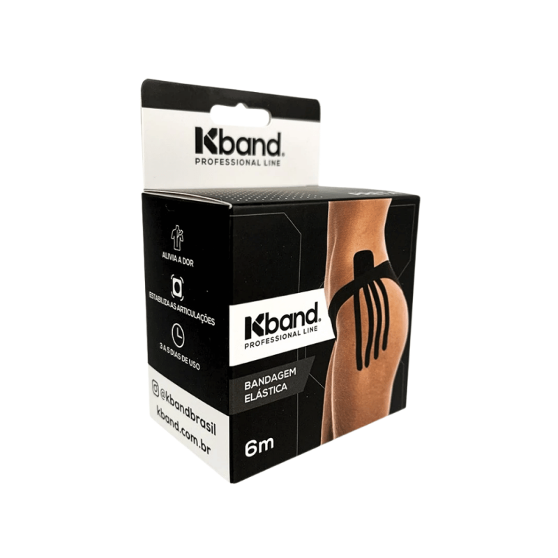 BANDAGEM ELASTICA 6m PRETA - KBAND