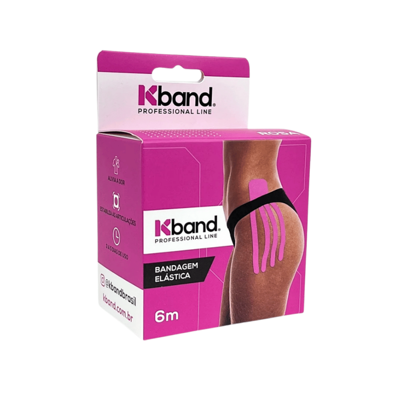BANDAGEM ELASTICA 6m ROSA - KBAND