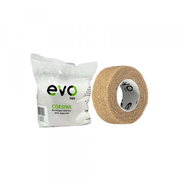BANDAGEM ELASTICA AUTOADERENTE TAM 2,5cm x 450cm BEGE - EVO TAPE BANDAGEM ELASTICA AUTOADERENTE TAM 2,5cm x 450cm BEGE - EVO TAPE