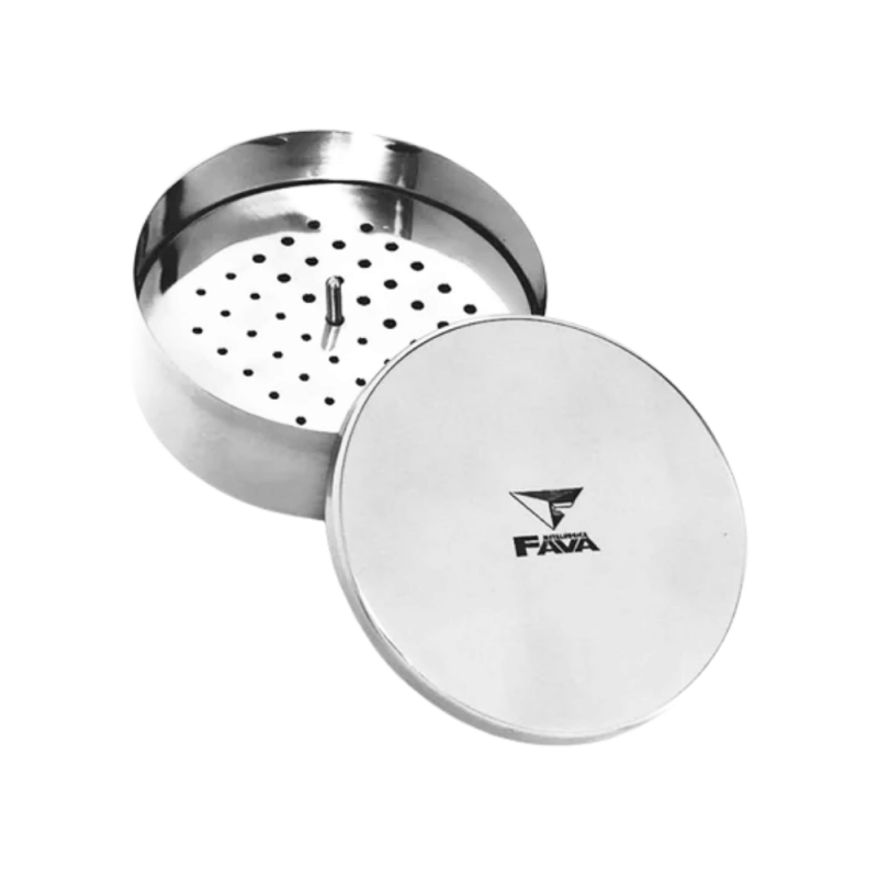 ESTOJO REDONDO INOX PARA GAZE - FAVA ESTOJO REDONDO INOX PARA GAZE - FAVA