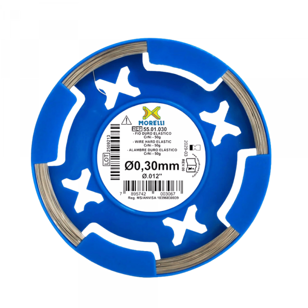 FIO DE AÇO EM ROLO DURO ELASTICO 0,30MM 12' MORELLI