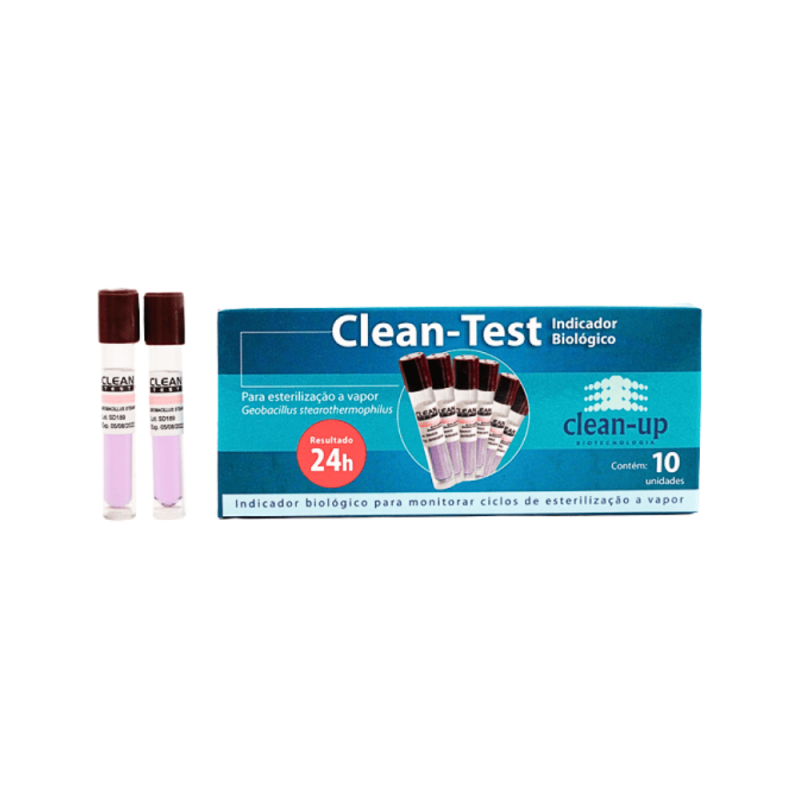 INDICADOR BIOLOGICO cx 10un. CLEAN-TEST - CLEAN UP INDICADOR BIOLOGICO cx 10un. CLEAN-TEST - CLEAN UP