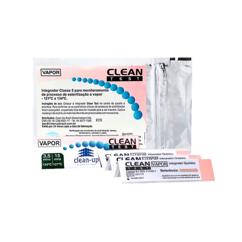 INTEGRADOR TIPO 5 VAPOR CLEAN-TEST COM 25un. - CLEAN UP INTEGRADOR TIPO 5 VAPOR CLEAN-TEST COM 25un. - CLEAN UP