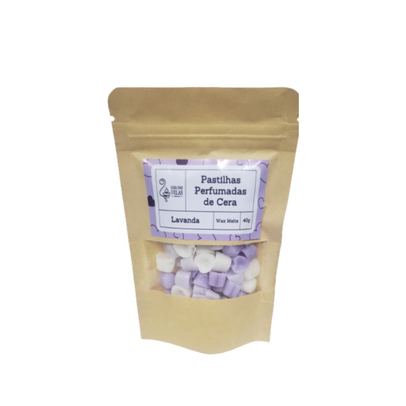 Pastilha Perfumada - Diversas - pct c/ 40grs Fragância:Lavanda