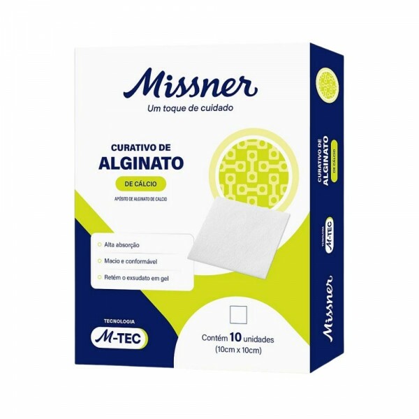 CURATIVO ALGINATO DE CALCIO 10cm x 10cm - MISSNER