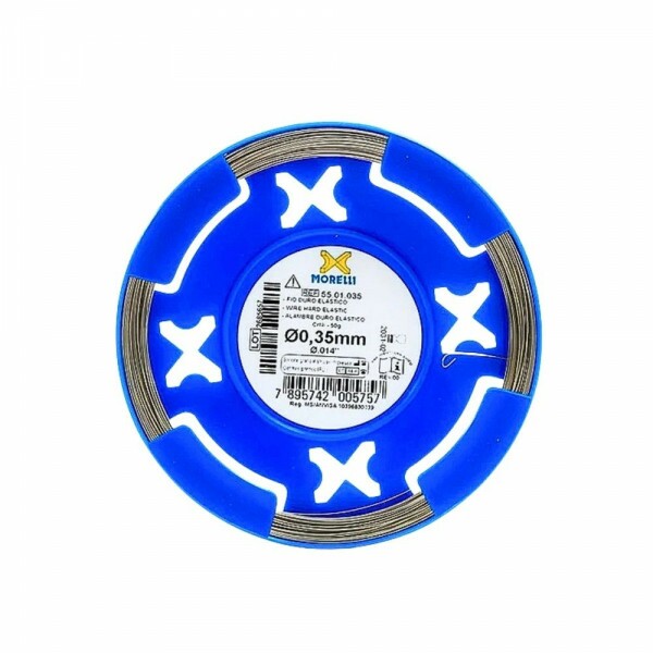 FIO DE AÇO EM ROLO DURO ELASTICO 0,35MM 14' -  MORELLI