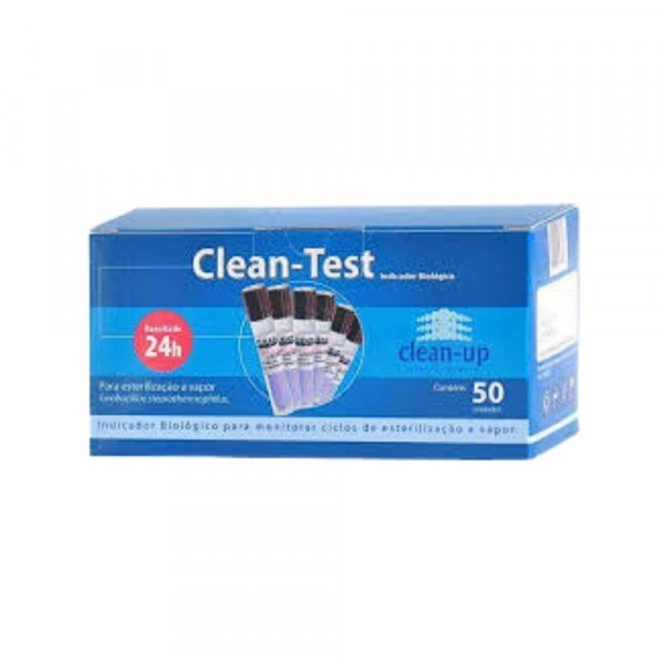 INDICADOR BIOLOGICO CLEAN - TEST CX 50 UNID CLEAN UP