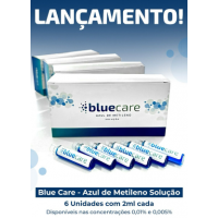 Azul de Metileno 0,01% c/ 6 ampolas - BLUECARE